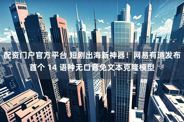 配资门户官方平台 短剧出海新神器！网易有道发布首个 14 语种无口音免文本克隆模型